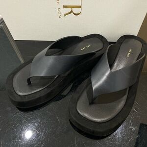 The Row Women's Black Sandals